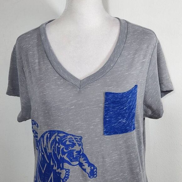 Colosseum Women's Gray University of Memphis Tigers Tee Size Medium - Picture 2 of 7